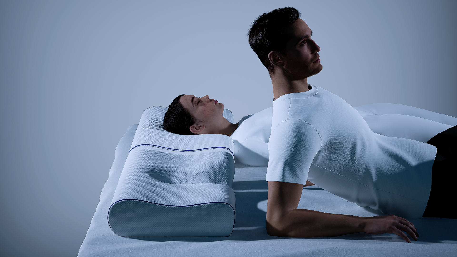 Ортопедическая, анатомическая подушка MemorySleep S Grand Plus для сна 40 х 60 см, высота 11 и 13 см - фотография № 7