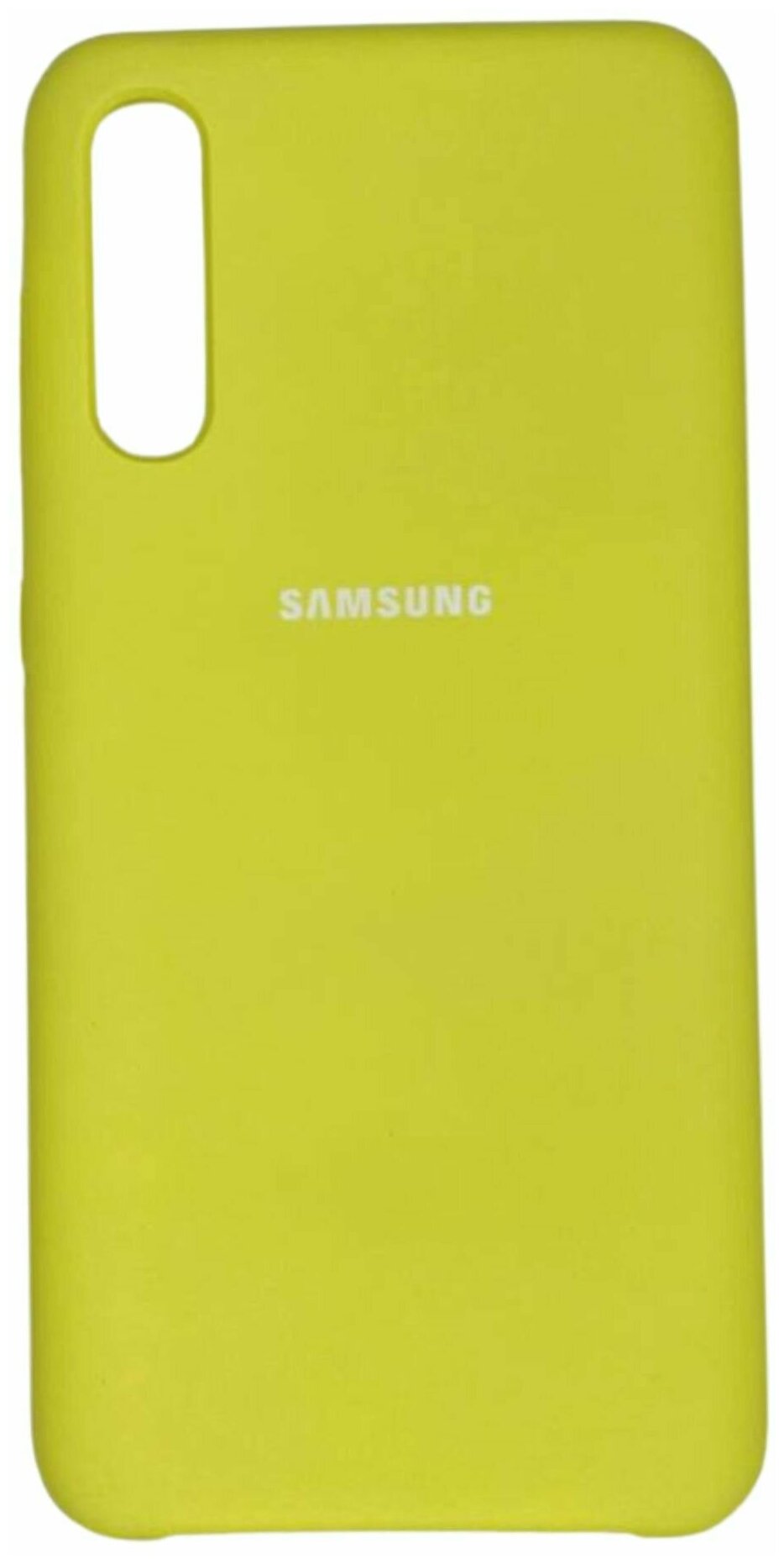 Чехол для Samsung Galaxy A50, A50s, A30s с покрытием Soft Touch Желтый