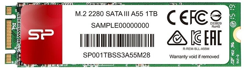 Silicon Power накопитель SSD 128Gb M.2 A55 SP128GBSS3A55M28