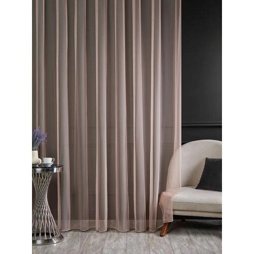 Тюль сетка высота 300 ширина 400 на шторной ленте для спальни гостиной детской производства Турция