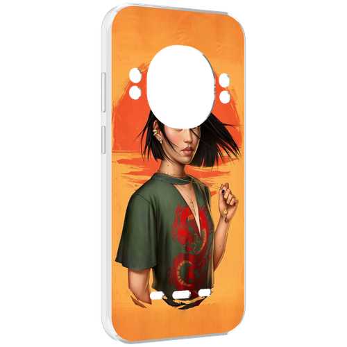 Чехол MyPads девушка-в-оранжевом-фоне женский для UleFone Power Armor 16 Pro задняя-панель-накладка-бампер чехол mypads девушка в оранжевом фоне женский для umidigi power 7 задняя панель накладка бампер
