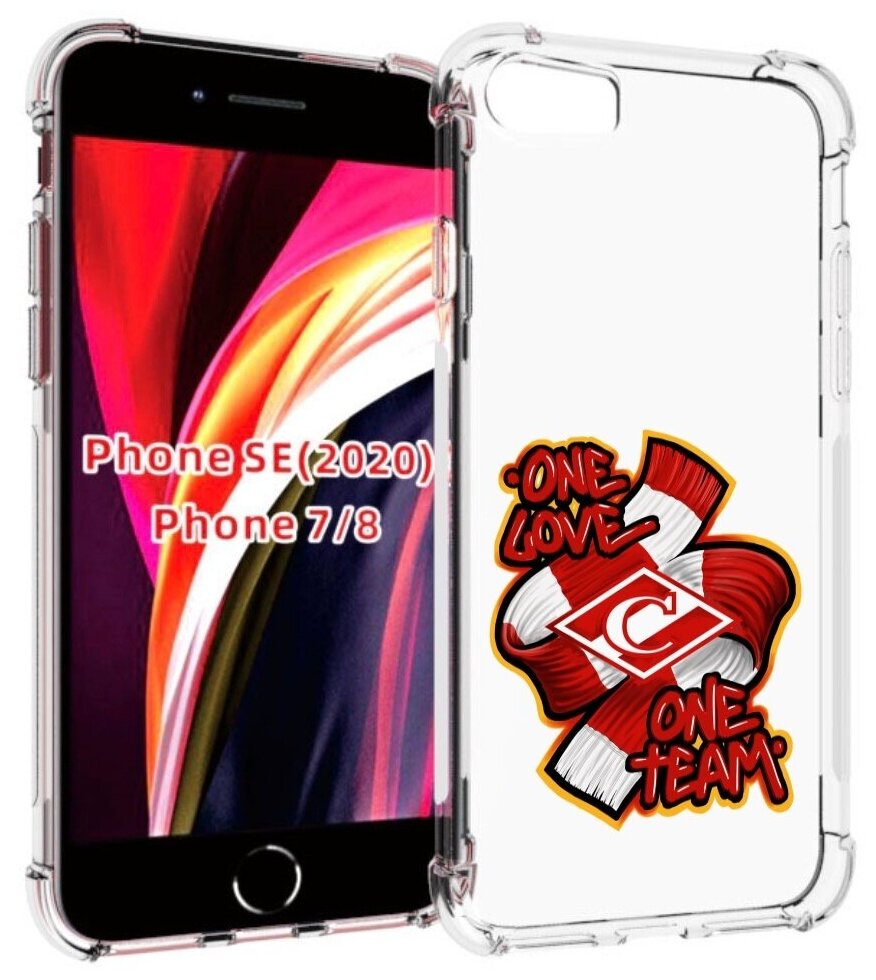 Чехол MyPads ФК спарак 1 любовь для iPhone 7 4.7 / iPhone 8 / iPhone SE 2 (2020) / Apple iPhone SE3 2022 задняя-панель-накладка-бампер