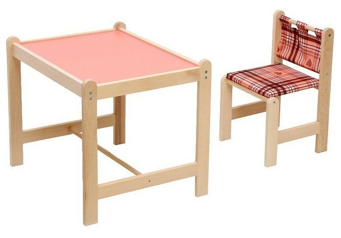 Набор детской мебели: стол + стул «Каспер», «Симпатия розовая» - фотография № 1