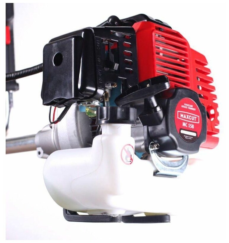 Триммер бензиновый MAXCUT MC 158 (1+1), 3,2 л.с., леска 2-2,4 мм, нож 3т, ширина прокоса 42 см - фото №3
