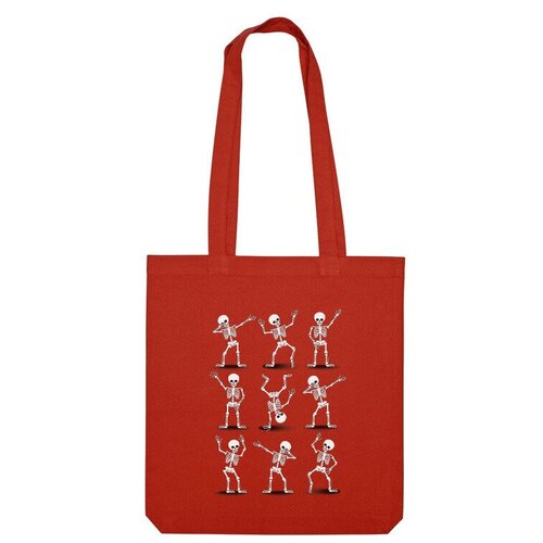 Сумка шоппер Us Basic, красный сумка обезьянка хип хоп даб серый