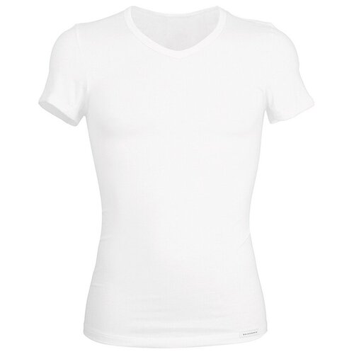 Мужская футболка белая с круглым вырезом BALDESSARINI 90026/6010 110 L (48)
