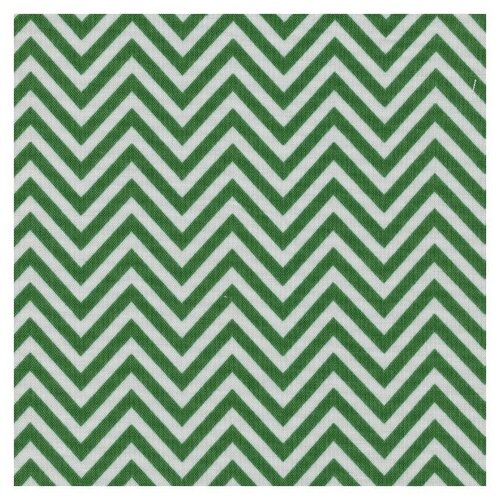 Ткань для пэчворка Peppy Бабушкин сундучок, 50х55 см, 140+-5 г/м2, 100% хлопок, зигзаг, ярко-зеленый
