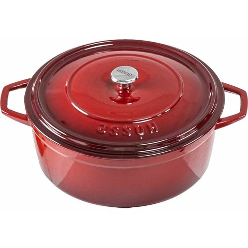 Глубокая кастрюля HOSSE, диаметр 28 см, красная, HS Y DT 28 RED