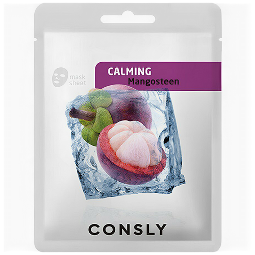 Consly Маска тканевая с экстрактом мангостина - Mangosteen calming mask pack, 20мл (успокаивающая тканевая маска)