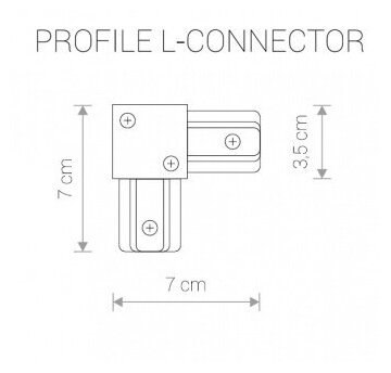 Коннектор L-образный Nowodvorski Profile 9455