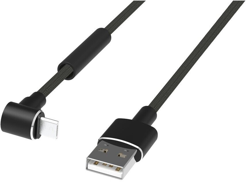 Кабель USB - MicroUSB Ritmix RCC-413 GAMING Black 1.0m