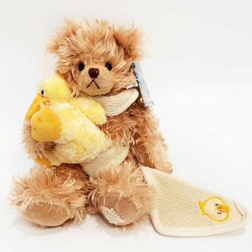 Мягкая игрушка Settler Bears Мишка Блисс с утёнком, 25 см Австралия