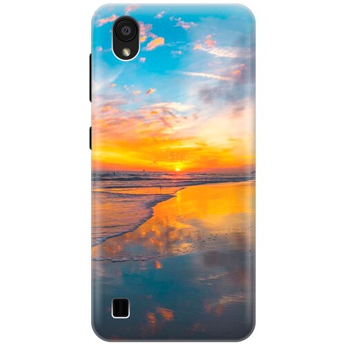 фото Re:pa накладка transparent для zte blade a5 (2019) с принтом "закат на пляже"