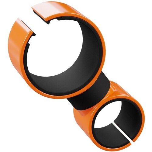 Универсальный держатель GSMIN Round Holder для телефона на велосипед (Оранжево-чёрный)
