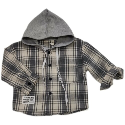 фото Рубашка мальчик клетка 80-86 бутик для малышей "мой ангелок"