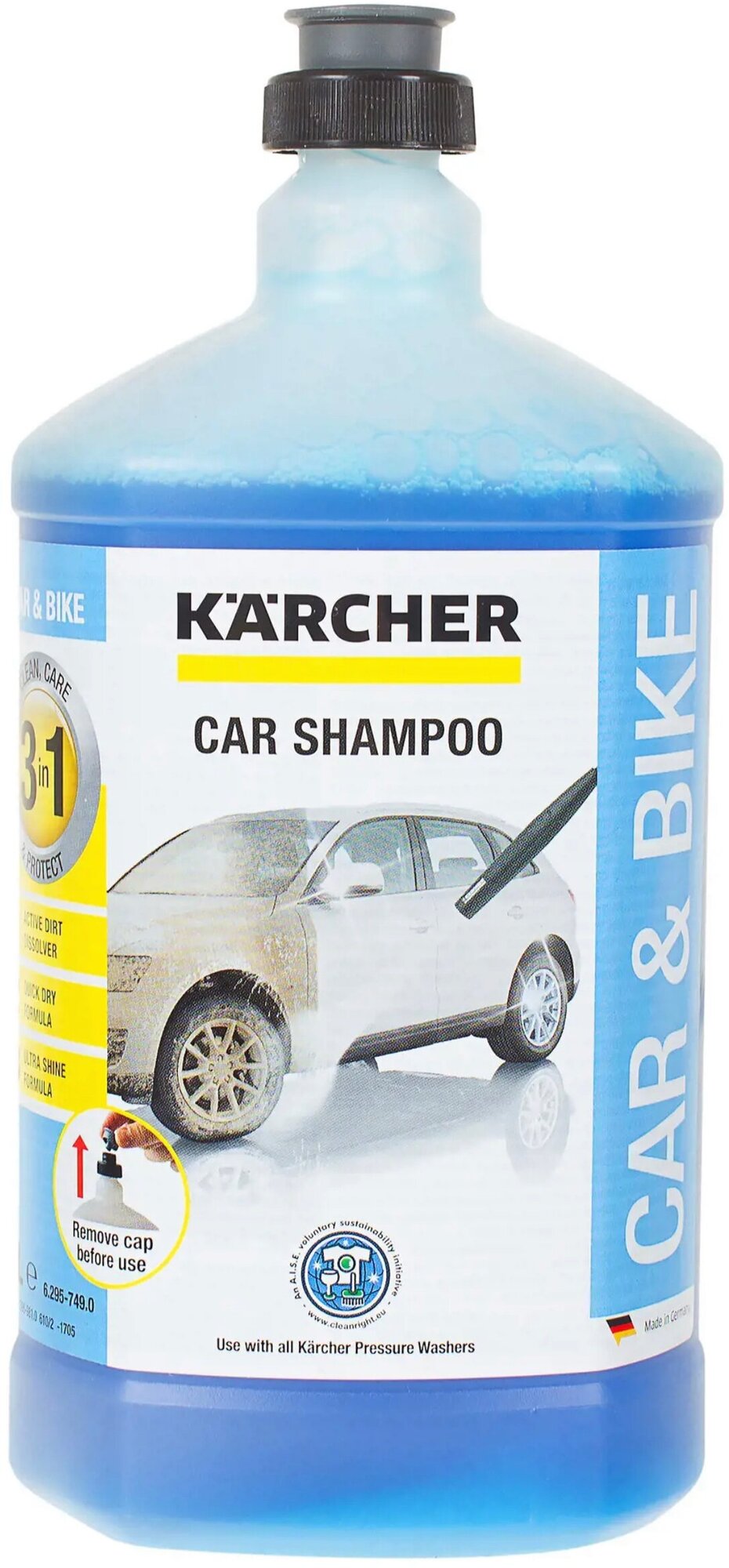 Мойка высокого давления Karcher K4 Basic Car ( + включает насадку для пенной чистки, средство для мойки автомобилей, вращающуюся моечную щетку) - фотография № 6