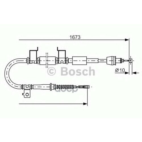 Трос Стояночного Тормоза Правый Bosch арт. '1987482362