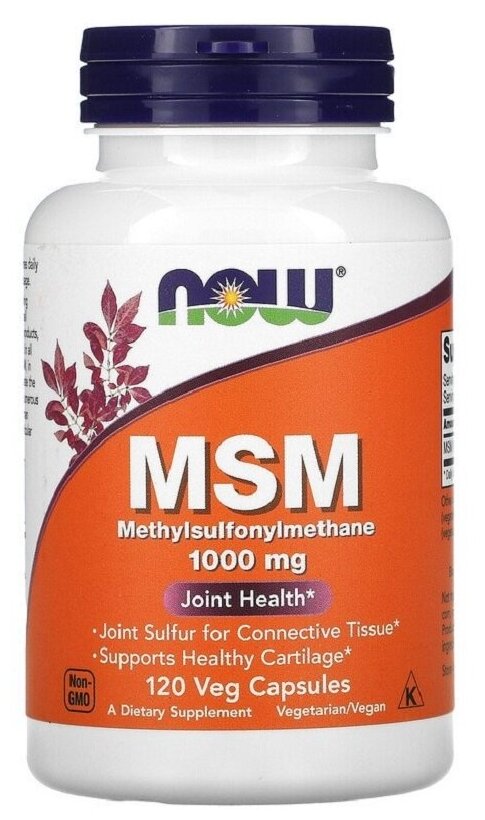NOW MSM 1000 mg.