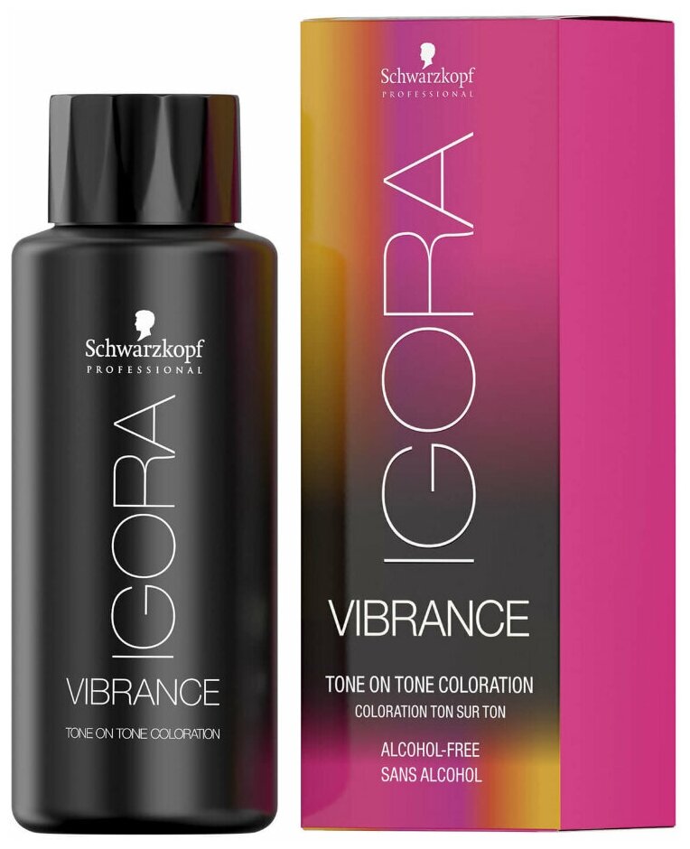 Schwarzkopf Professional / Крем - краситель без аммиака Igora Vibrance 7-77 Средний русый медный экстра