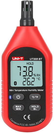 Измеритель температуры и влажности UNI-T UT333BT