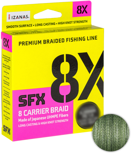 Плетёный шнур Sufix Sfx Braid X8 135м. 0.128мм. Green