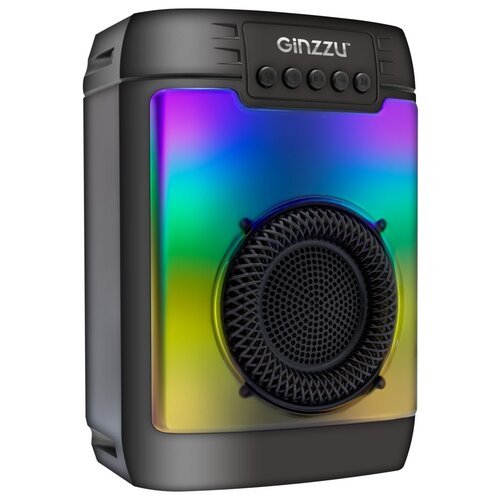 Портативная акустика Ginzzu GM-912B, 16 Вт, черный портативная акустика ginzzu gm 875b 6 вт черный