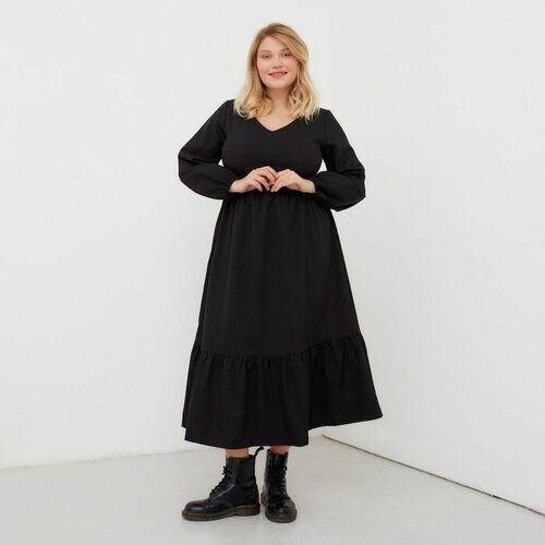 Платье MIST, размер 52, мультиколор платье женское mist plus size размер 52 цвет бежевый