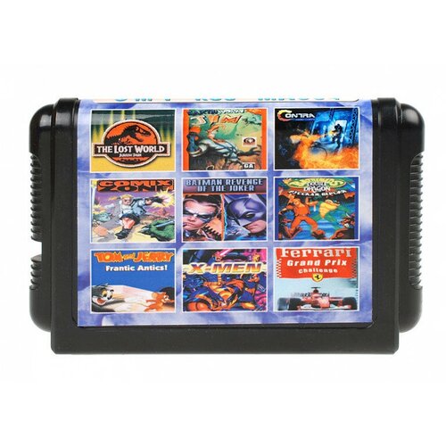 Картридж Sega Игровой сборник 9 игр для Sega Mega Drive с Batman Revenge Joker9in1 MA904