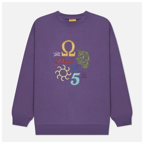 фото Мужская толстовка dime codex crew neck фиолетовый , размер xl