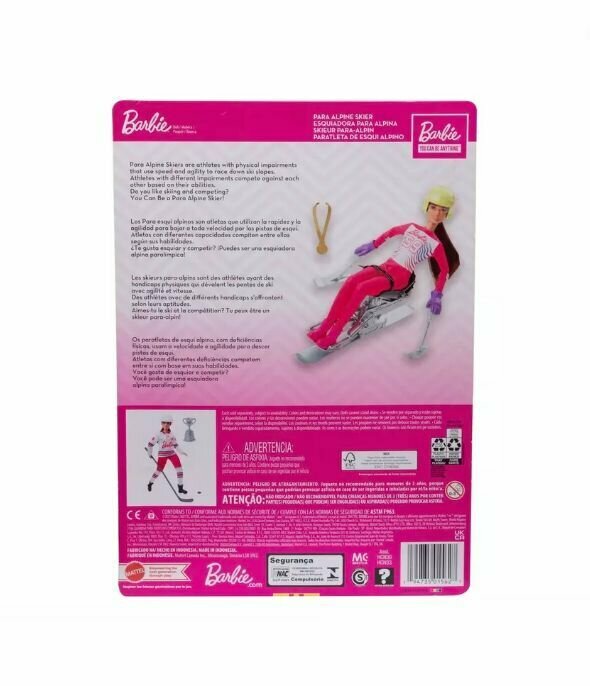 Barbie Кукла Зимние виды спорта "Лыжник-паралимпиец" - фото №15