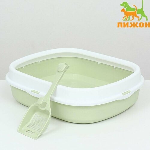 Туалет с бортом 47 х 39 х 13 см зелёный 1500₽