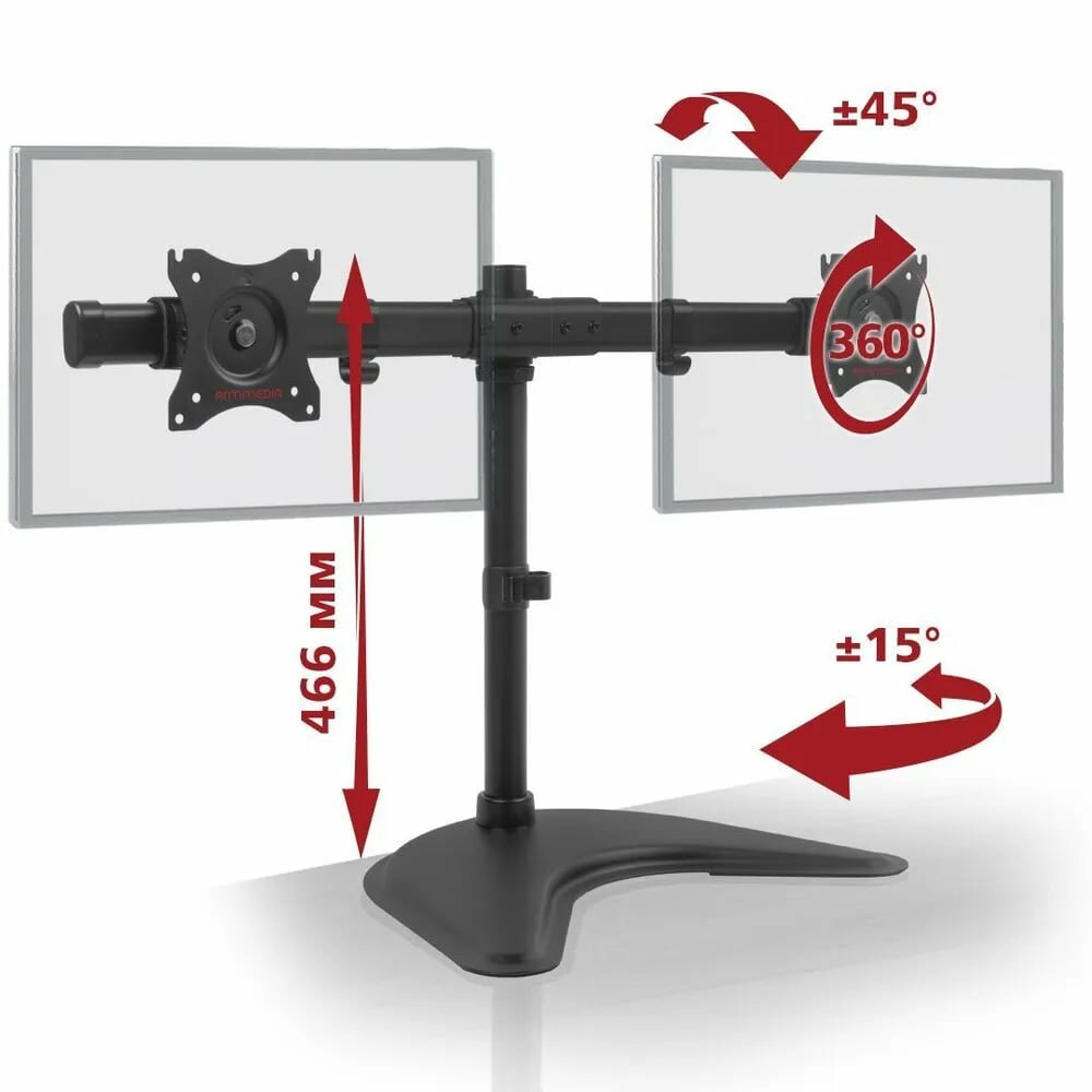Кронштейн для монитора Arm Media LCD-T52 черный (10168)