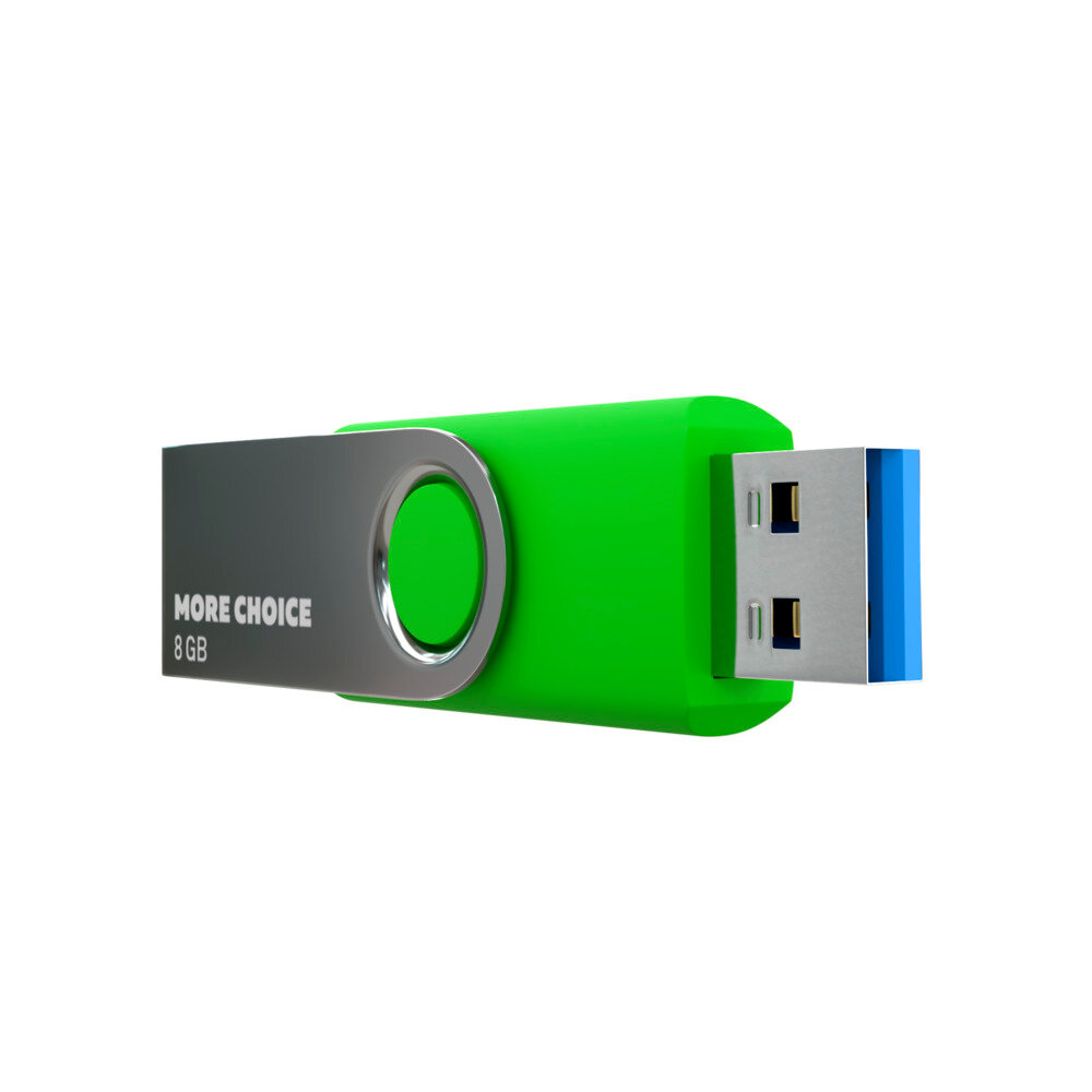 Флеш накопитель памяти USB 8Gb 2.0 More Choice MF8-4 Green