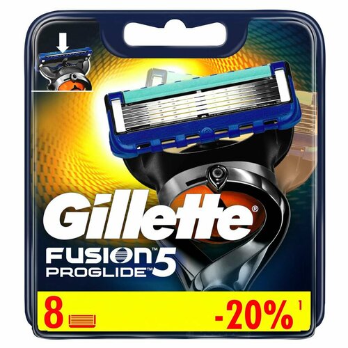 Gillette Fusion ProGlide Сменные кассеты для бритья 8 шт 3869₽