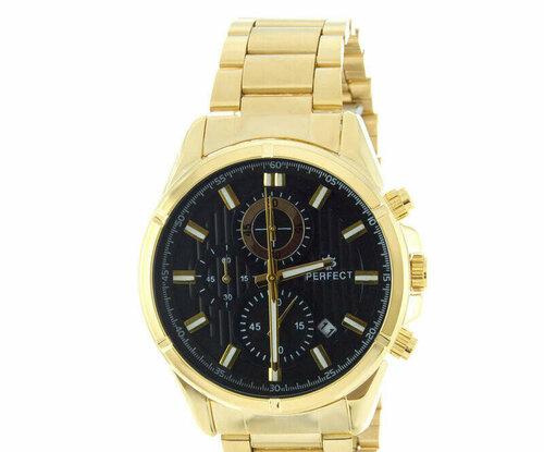 Наручные часы Perfect Часы PERFECT CH03M-6 корп-жел циф-чер бр-жел, золотой