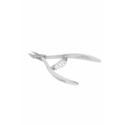 Hanzo Steel / Ханзо Стиль Кусачки для кутикулы с закругленными ручками, лезвие 4мм, длина инструмента 110мм / маникюрные принадлежности