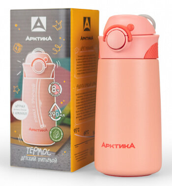 Термос Арктика Термокружка 711-390-2 0,39L (Pink) (711-390-2/COR) - фотография № 6