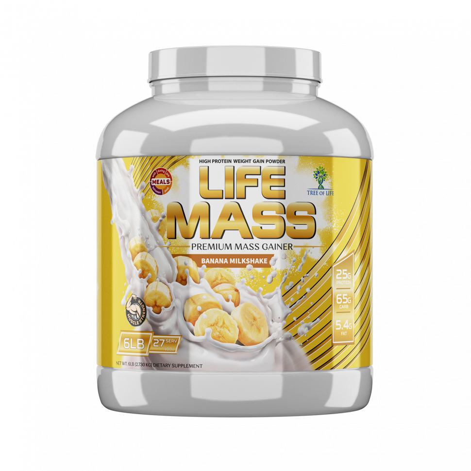 Life Mass Gainer 2730 gr, 27 порции(й), банан