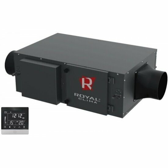 Приточная установка Royal Clima RCV-900 LUX Vento RCV-900 LUX + EH-2800 (1-фазный 3 кВт)