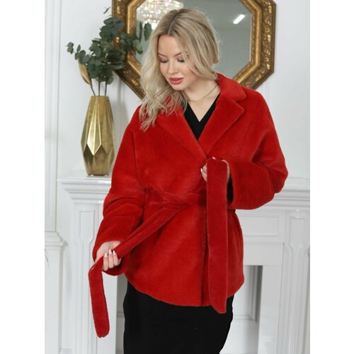 Пальто Louren Wilton, размер 58, красный новое осенне зимнее новое модное свободное повседневное женское пальто тонкое универсальное шерстяное пальто в иностранном стиле 2022