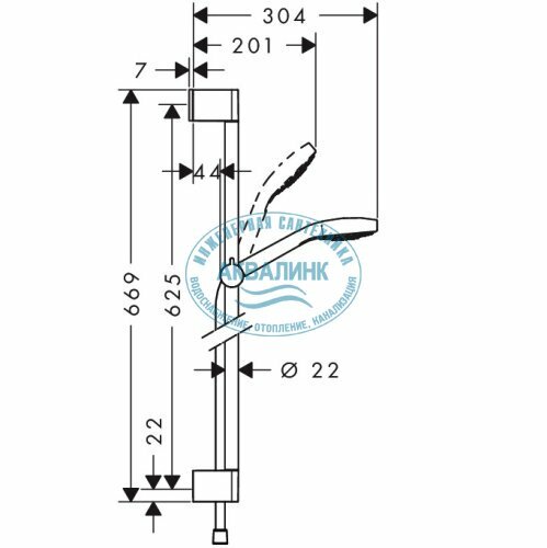 Гарнитур душевой Hansgrohe - фото №8