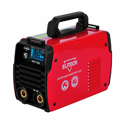 Аппарат инверторный сварочный ELITECH 180Д E170301200 LCD-дисплей арт 196351 1269300₽