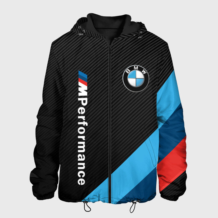 Мужская куртка 3D BmW m performance L (48-50) черный