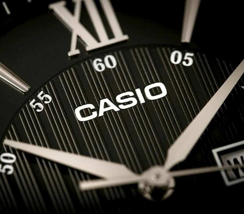 Наручные часы CASIO, серебряный, черный — фото 1