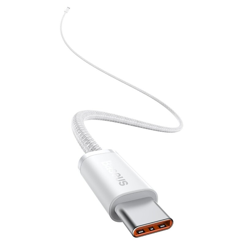 Кабель Baseus Dynamic Series Fast Charging Data Cable Type-C to Type-C 100W 1m White (CALD000202) — фото 1