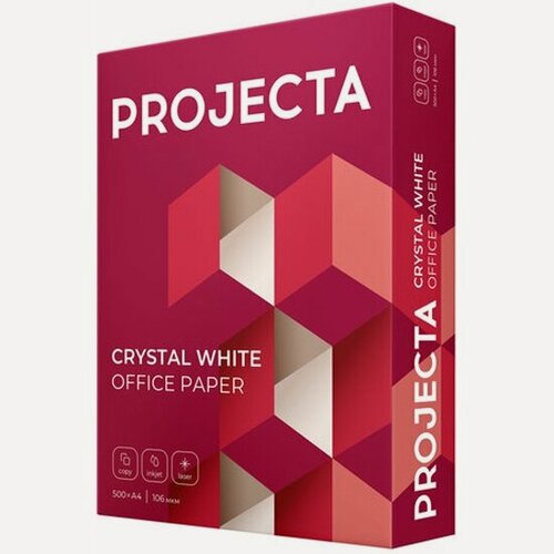 Изображение товара Бумага офисная Projecta А4, 80 г/м2, 500 л, марка А, ULTRA, Россия, 162% (CIE)