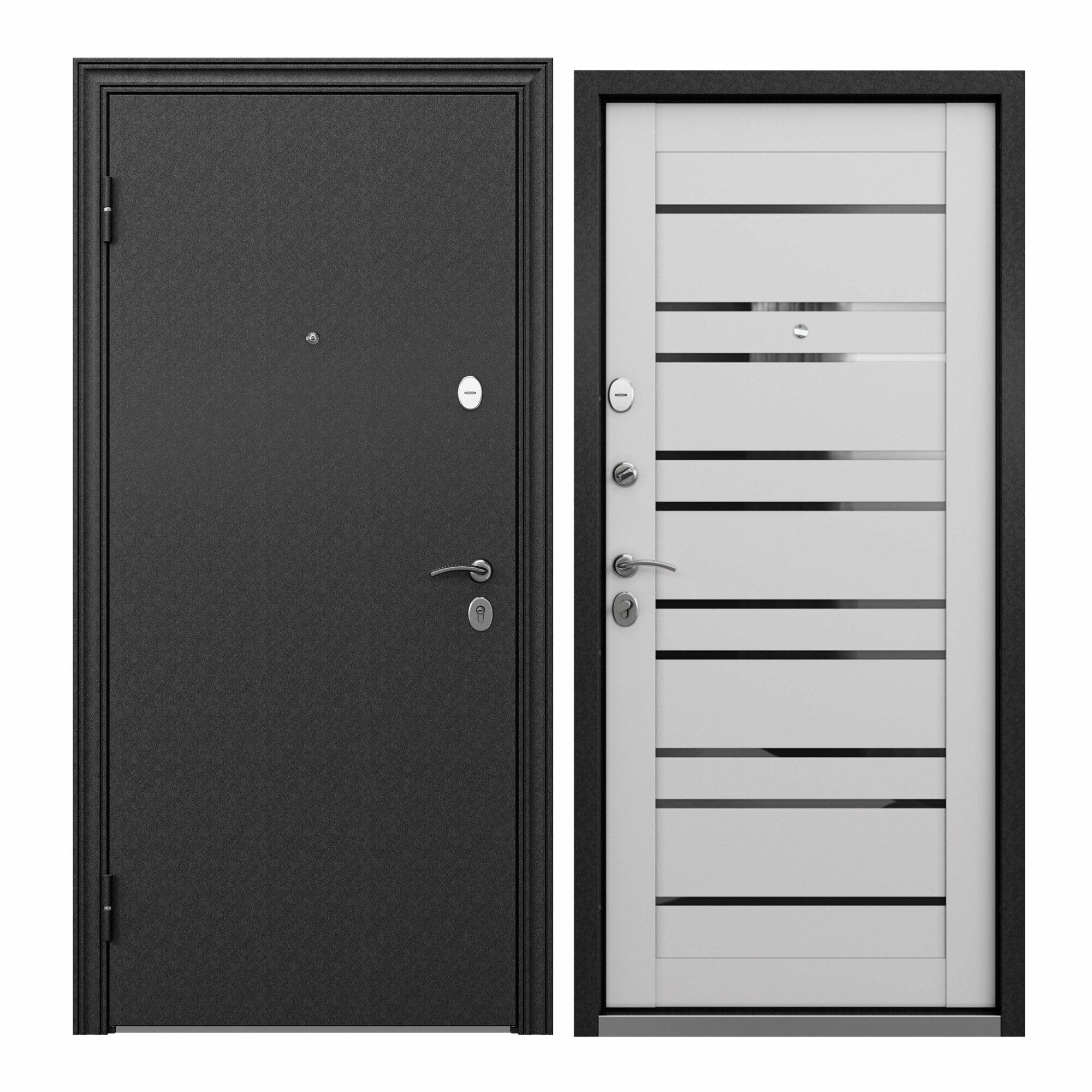 фото Дверь входная для квартиры Torex Flat M Оскуро/Лиственница белая