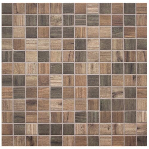 Стеклянная мозаика VIDREPUR Woods 1607190 дерево темно-коричневая 317х317 см 299₽