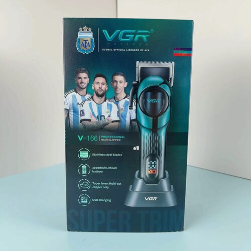 Изображение товара Профессиональная машинка для стрижки волос / V 166 зеленый