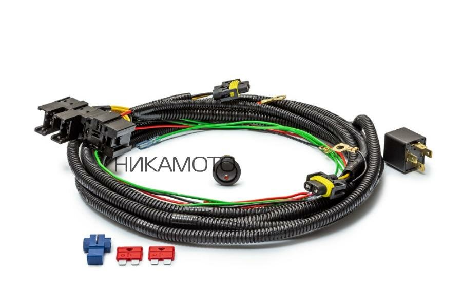 CARGEN AX786 Комплект для подключения противотуманных фар для Lada (ВАЗ) Largus; Renault Duster, Logan, Sandero (